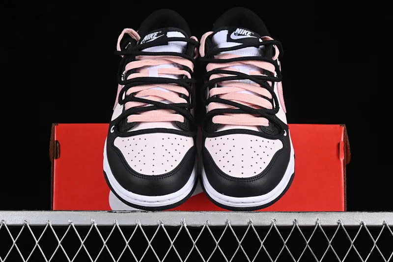 All Categories Nk SB Dunk Series Nk SB Dunk Low Low-top Sneakers Nk Dunk Low Tokyo Raspberry Black Pink Customized Deconstructed Strap Casual Sneakers CW1590-100